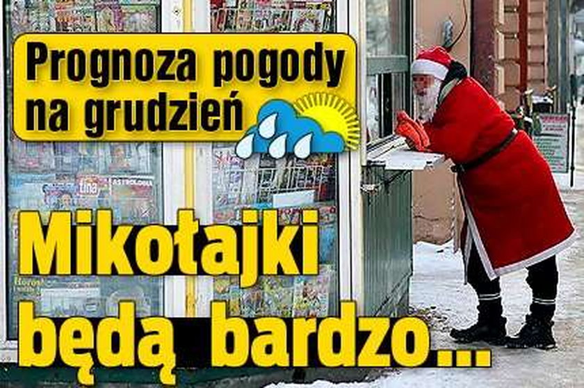 Prognoza pogody na grudzień. Mikołajki będą bardzo...