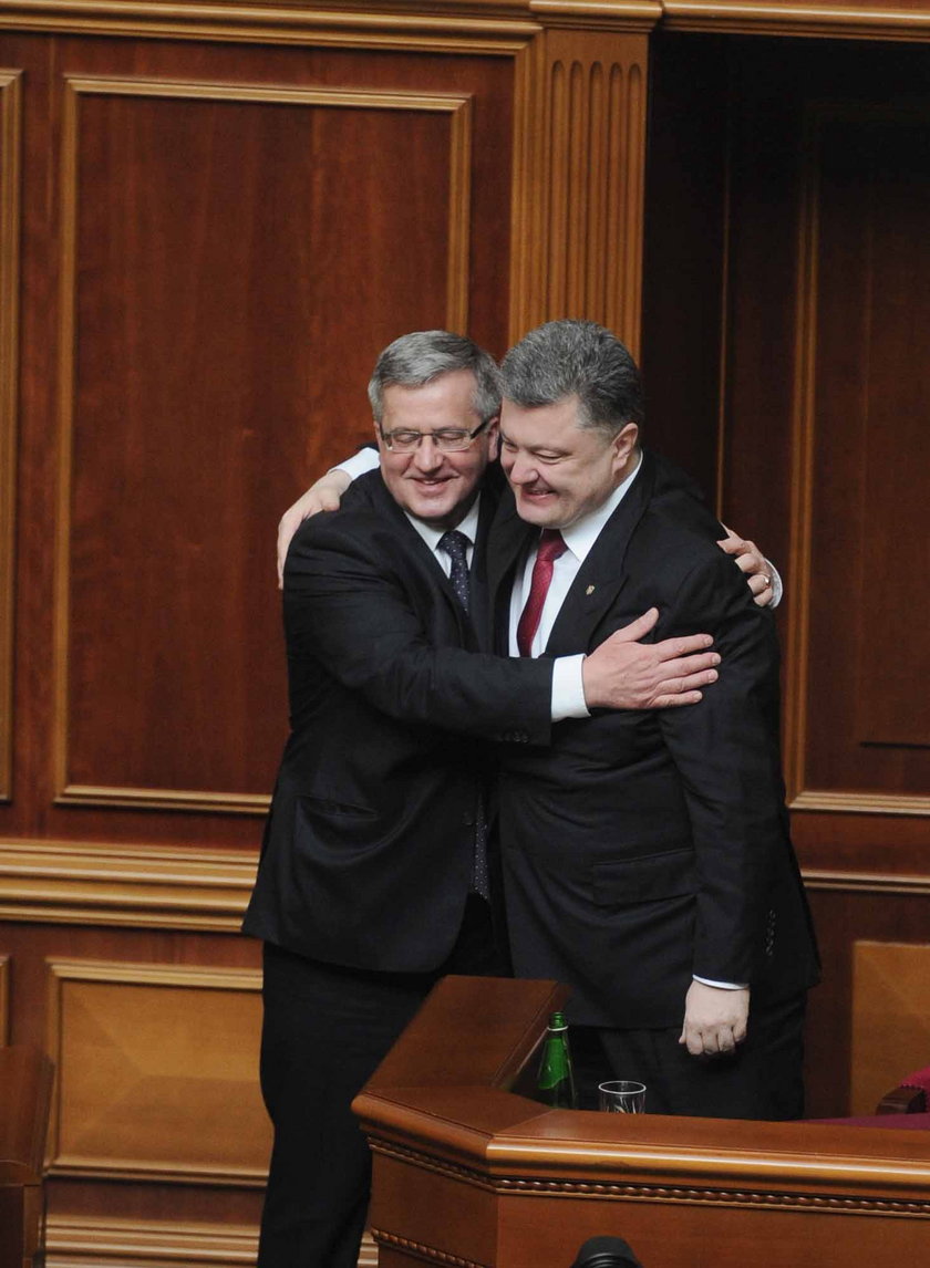 Bronisław Komorowski i Petro Poroszenko