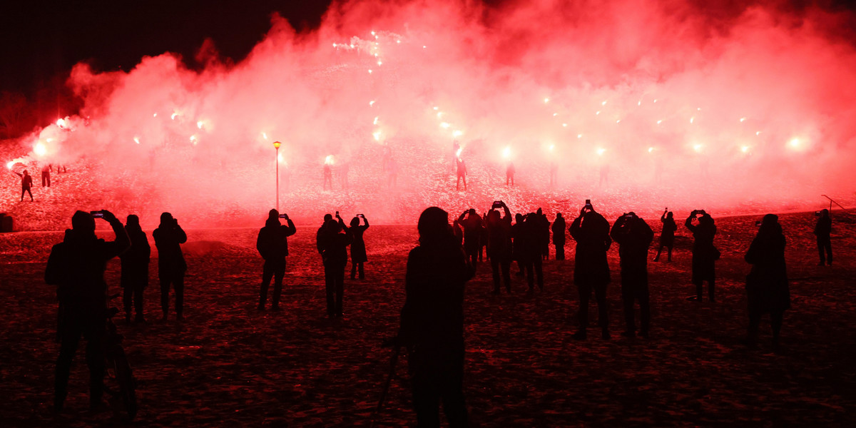 Fani pożegnali Pjusa w "miejscu kultowym" - na Kopie Cwila.