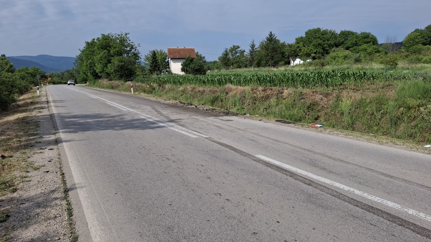 Mesto saobraćajne nesreće kod Malče