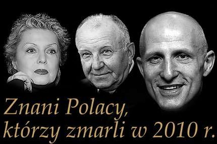 Znani Polacy, którzy zmarli w 2010