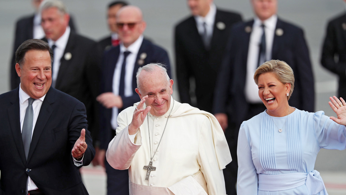 Papież Franciszek i para prezydencka Wenezueli
