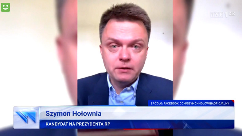 "Wiadomości TVP" komentują łzy Szymona Hołowni: rozchwianie emocjonalne