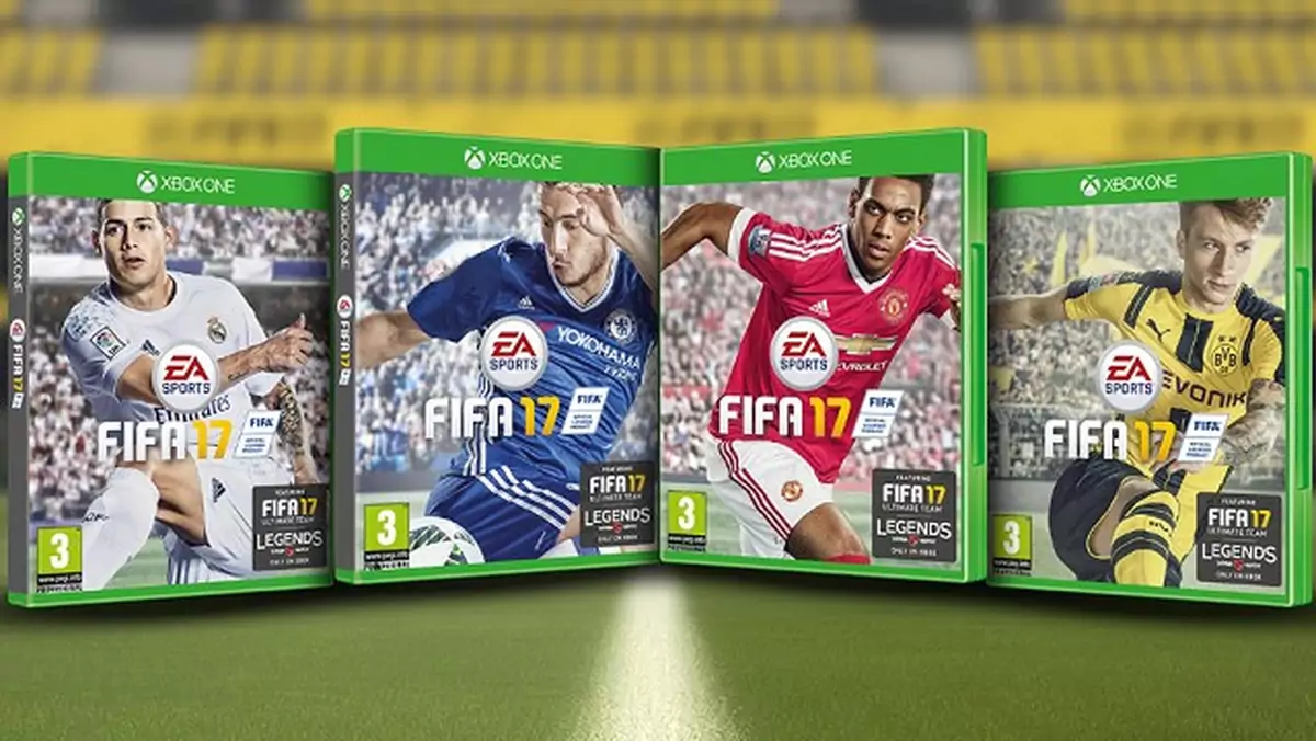 Hazard, Reus, Martial czy James Rodriguez? Gracze wybiorą okładkę FIFA 17