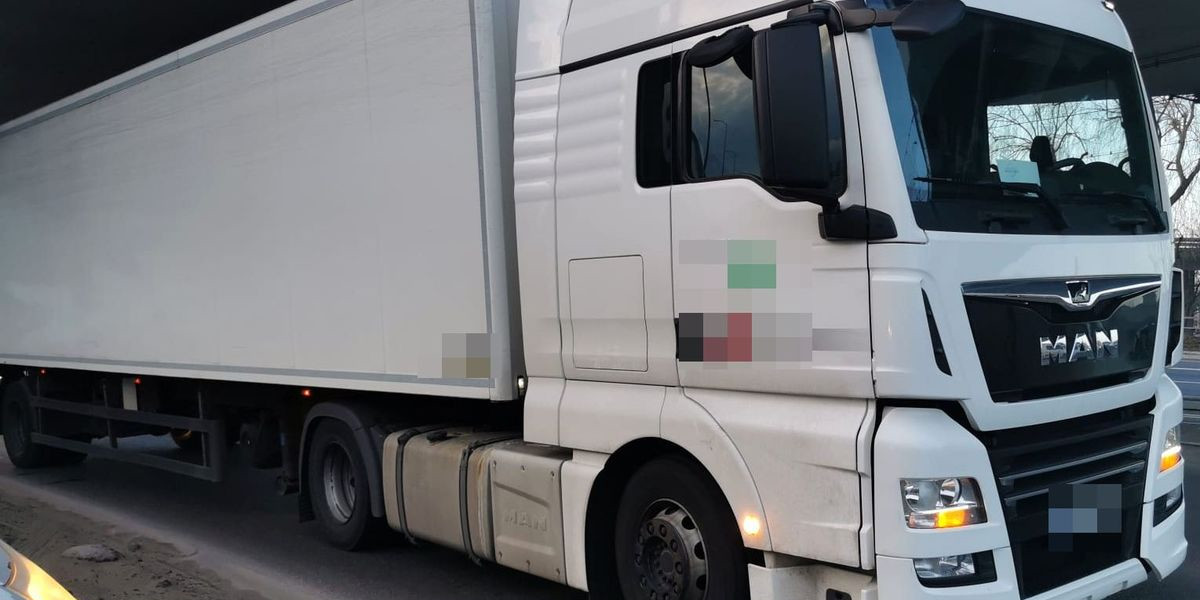 Kierowca ciężarówki pod wpływem alkoholu zatrzymany w Szczecinie
