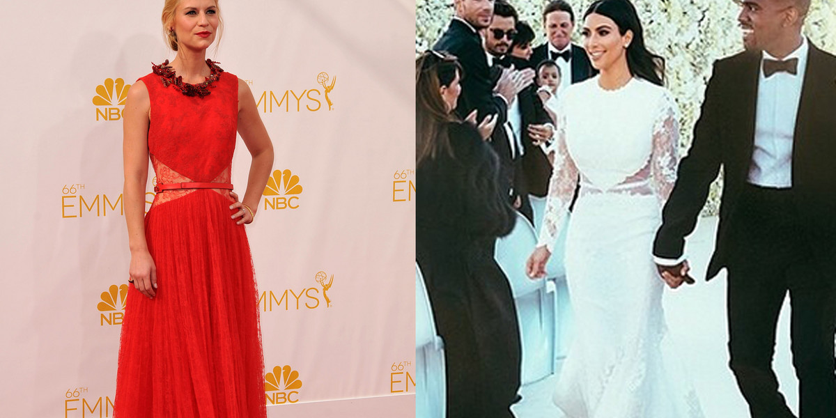 Claire Danes przyszła na Emmy w sukni ślubnej Kim Kardashian