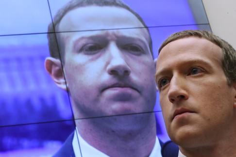 Mark Zuckerberg zeznaje na Kapitolu  w Waszyngtonie, 23 października 2019 r. 