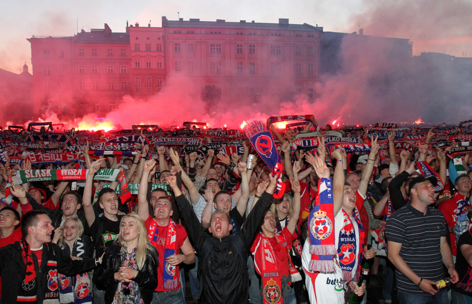 PIŁKA NOŻNA LIGA POLSKA WISŁA KRAKÓW MISTRZEM POLSKI