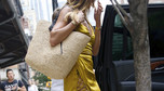 Heidi Klum w złotej sukience