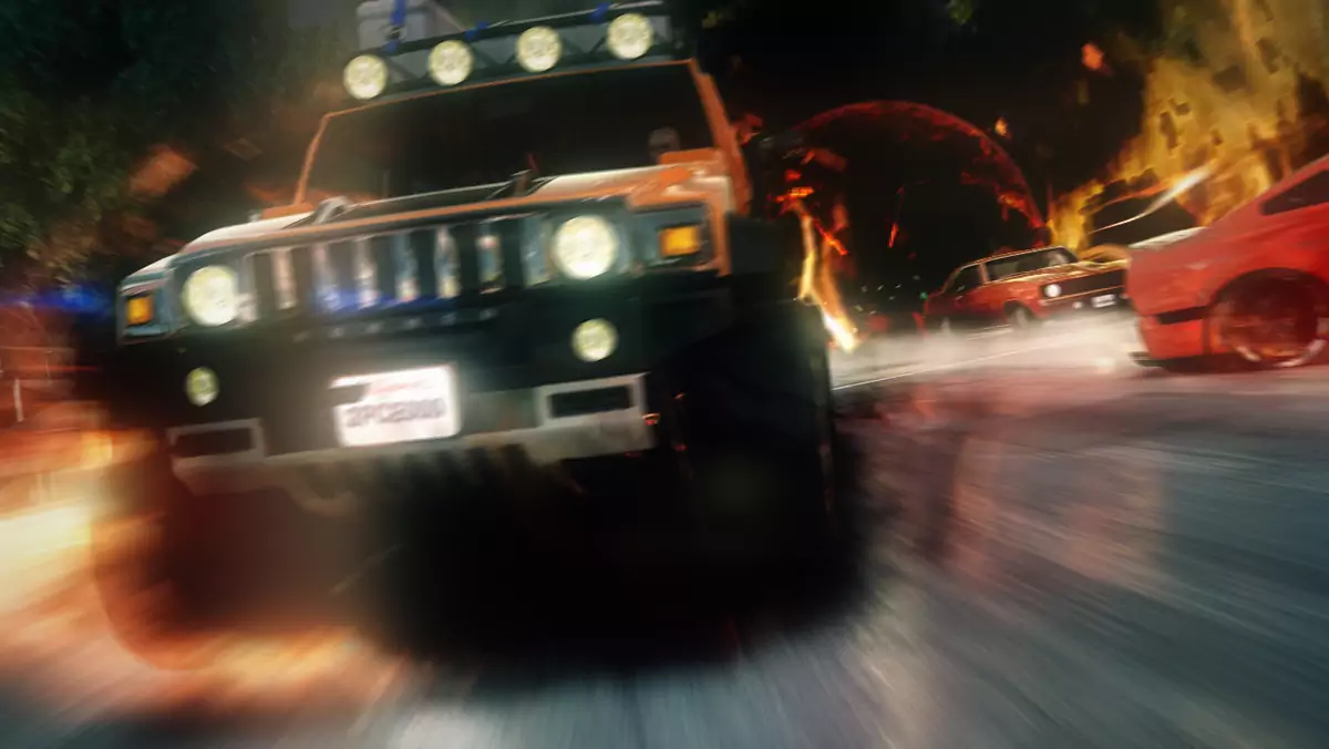 Na nowych screenach z Blur widać, jak samochód chce wjechać w serduszko
