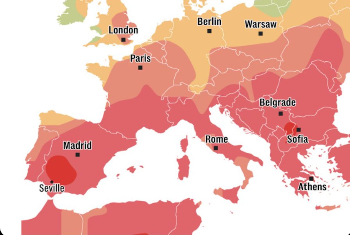 Śmiercionośny upał uderzył w Europę. W weekend nawet 47 stopni Celsjusza
