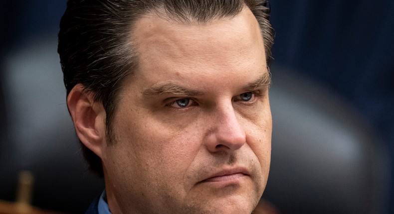 Rep. Matt Gaetz, Trump's attorney general pick, has railed against Big Tech.Drew Angerer/Getty Images