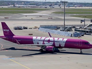 Samolot należący do linii WOW Air