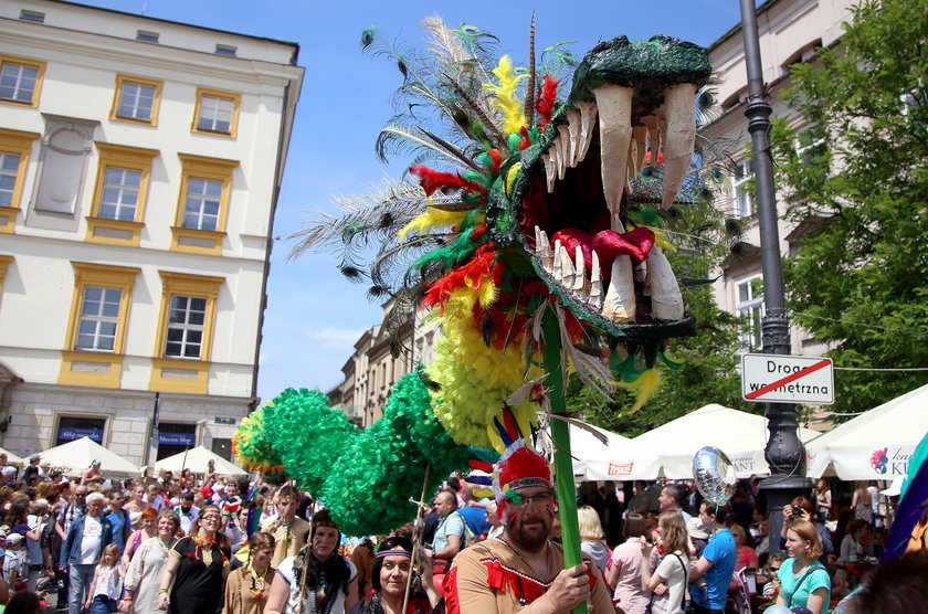 Parada smoków w Krakowie