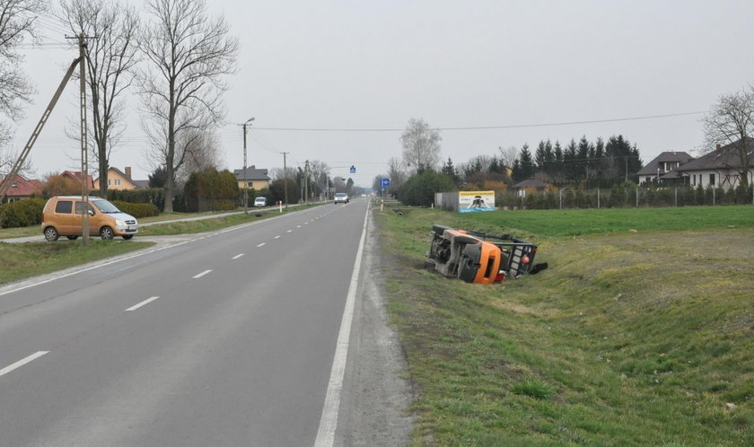 Złodziej rajdowiec z Puchaczowa ukradł wózek widłowy