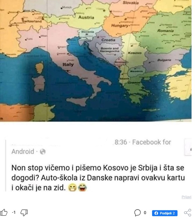 Karta Evrope