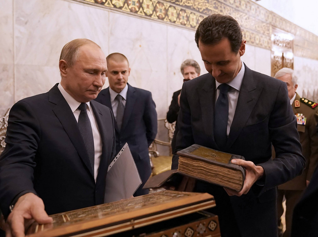 Spotkanie prezydentów Baszara Al-Asada i Władimira Putina w Damaszku, 7 stycznia 2020 r.