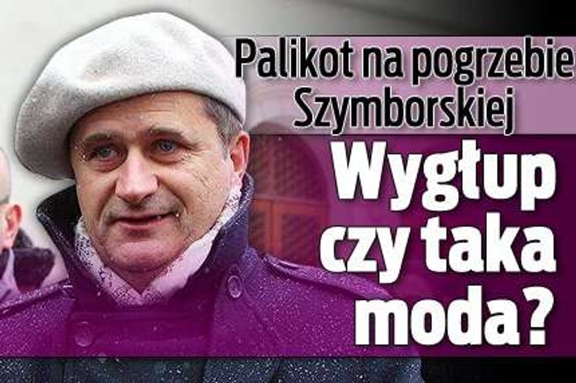 Palikot na pogrzebie Szymborskiej. Wygłup czy taka moda?