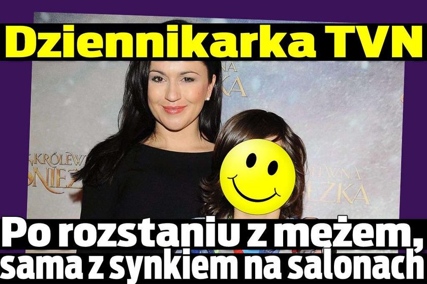 Dziennikarka TVN. Po rozstaniu z mężem, sama z synkiem na salonach