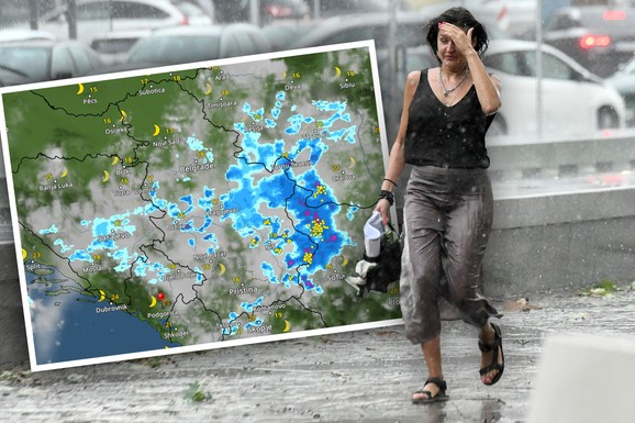 (MAPE) PRE PAKLENE VRUĆINE, U SRBIJU STIŽE SNAŽNA OLUJA! RHMZ izdao hitno upozorenje, vreme je opasno! Udar grada i potop kreću već danas, evo i kada tačno!