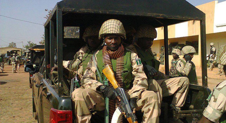 Nigerian soldiers on duty in the Northeast (AFP)