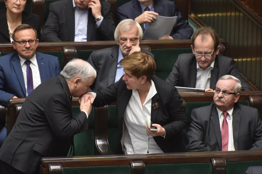 Jarosław Kaczyński i Beata Szydło