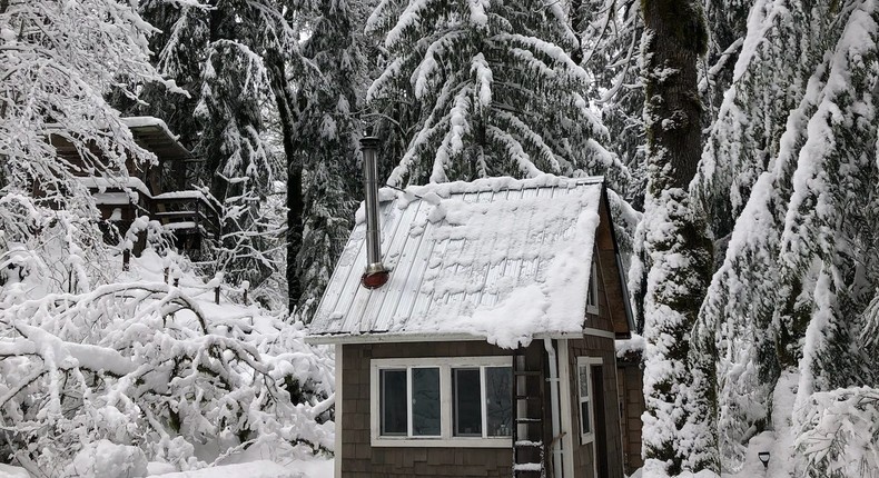 Patrick Hutchison bought the 120-square-foot cabin days after seeing it on Craigslist. It ultimately led to a major career change.Patrick Hutchison