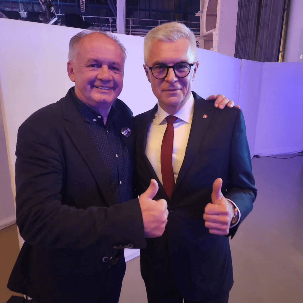 Bývalý slovenský prezident Andrej Kiska a Ivan Korčok.
