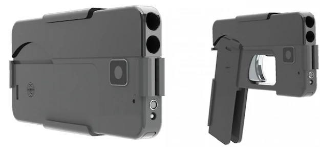 Pistolet Ideal Conceal wyglądający jak pancerny smartfon