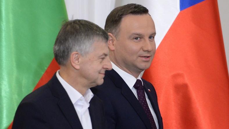 Andrzej Zybertowicz i Andrzej Duda, 2016 r.