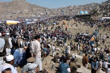 AFGHANISTAN-NEW-YEAR-POLE