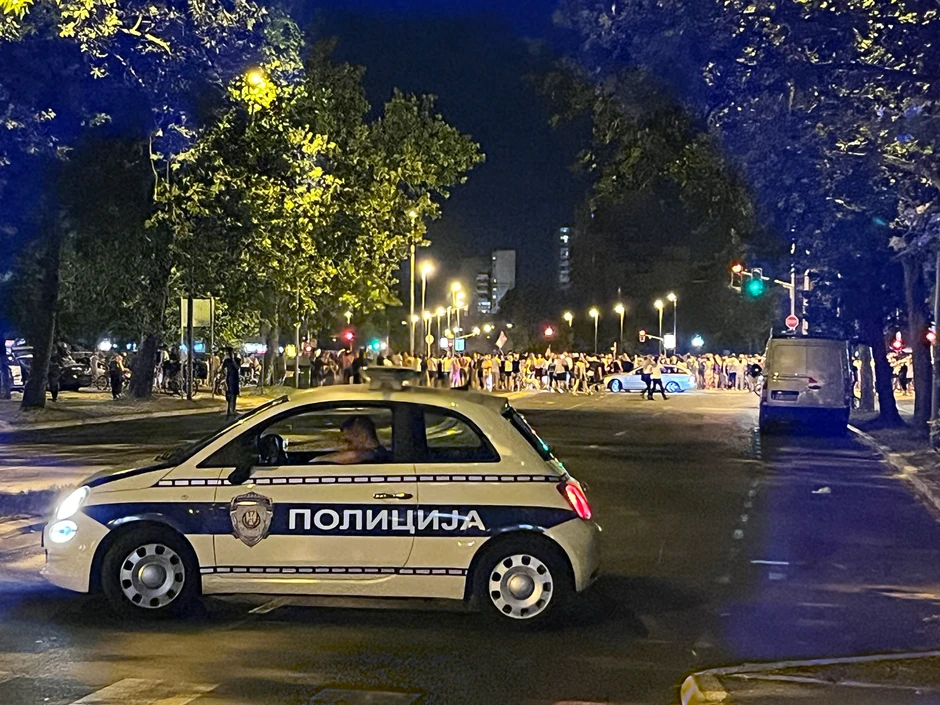 Blokada na Novom Beogradu