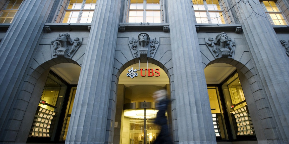 Siedziba UBS Group przy Bahnhofstrasse w Zurychu. To ulica będąca centrum szwajcarskiej finansjery.