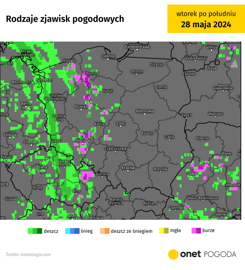 Dziś burze możliwe są głównie na zachodzie Polski
