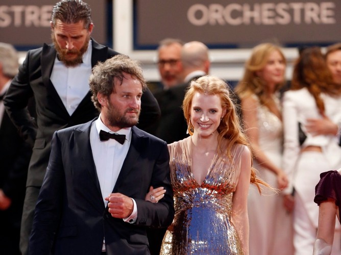 Jessica Chastain i Jason Clarke na premierze 'Lawless'