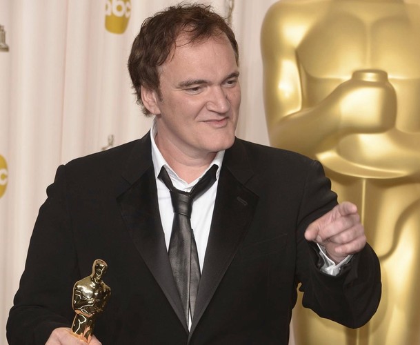 Quentin Tarantino z Oscarem za 'Django'