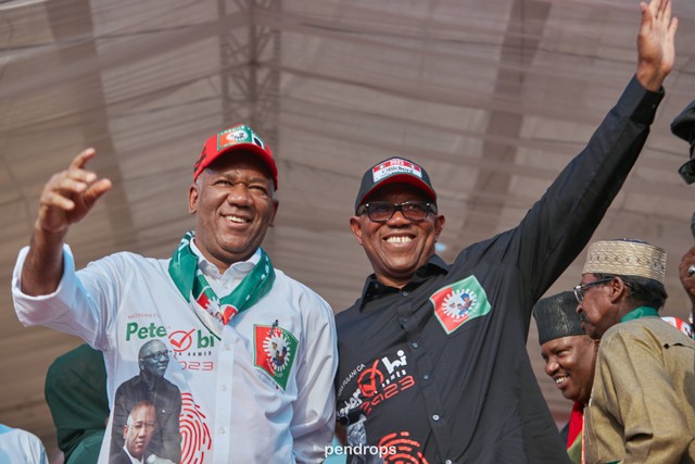 Peter Obi and Yusuf Datti Baba-Ahmed sensationally won 12 states in the February 25 presidential election