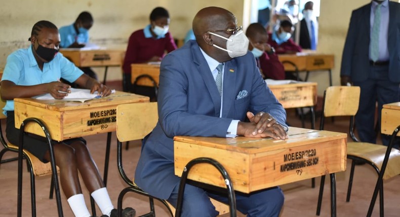 Education CS George Magoha during a tour of Kisumu and Vihiga counties