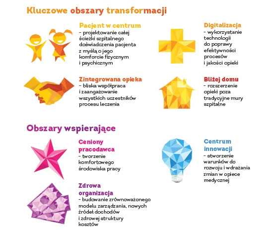 Siedem obszarów transformacji w dziecięcych szpitalach 