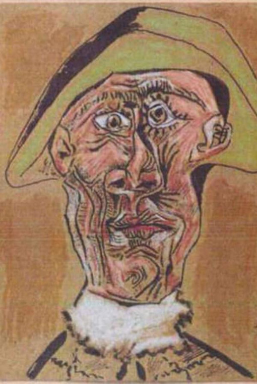 Pablo Picasso - "Tete d'Arlequin" ("Głowa Arlekina")