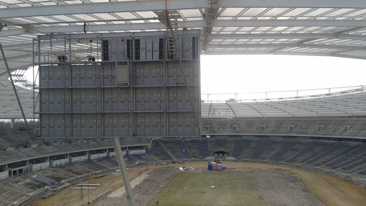 Stadion Śląski ma już telebimy