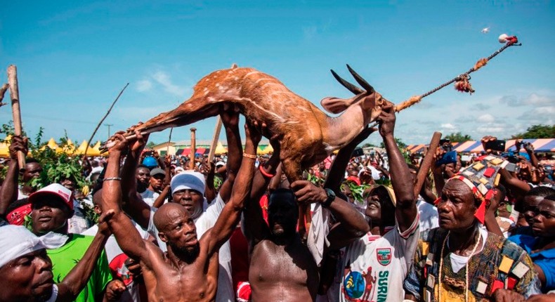 How a district assembly in Ghana used pubic funds to pay for rituals before a constructed market could be used