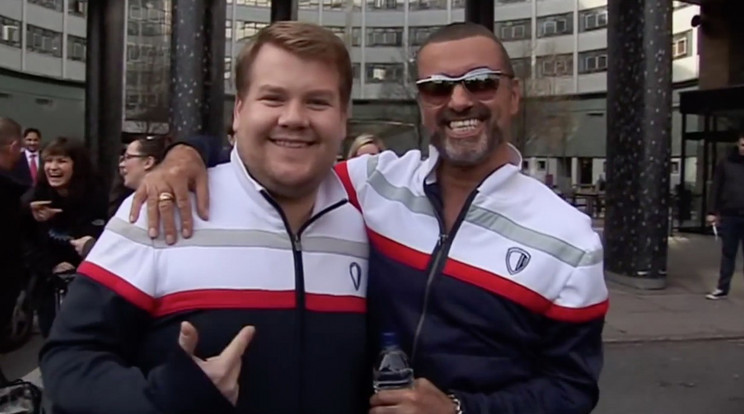 George Michael és James Corden az első Carpool Karaokeban /Fotó: Profimedia-Reddot