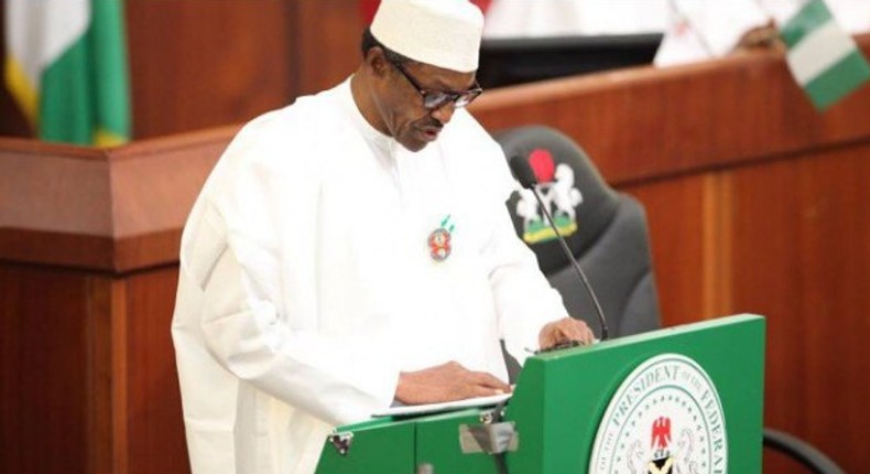 President Muhammadu Buhari presents 2017 budget to National Assembly on December 14, 2016