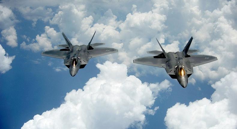 Airforce F-22-Raptors-(This picture is for illustrative purposes).