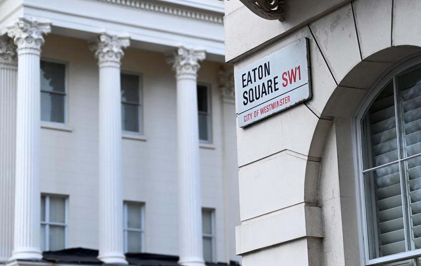 Belgravia Eaton Square zwany również jako Plac Czerwony przez rosyjskich mieszkańców Londynu