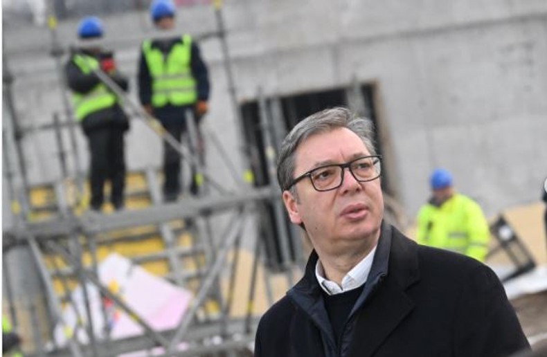 VUČIĆ OBIŠAO RADOVE NA IZGRADNJI TIRŠOVE 2  "Ovo je velika stvar, očekujem da će biti završena do maja ili juna 2027. godine"