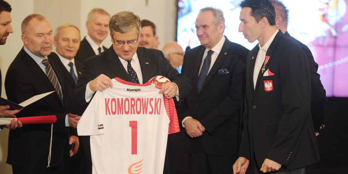 Prezydent Bronisław Komorowski odznaczył naszych szczypiornistów!