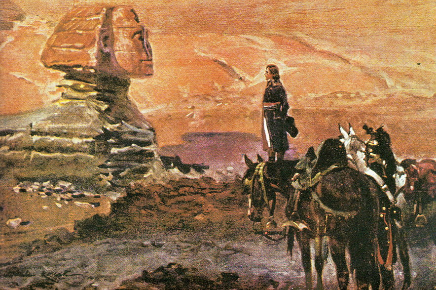 Napoleon w Egipcie, obraz Wojciecha Kossaka