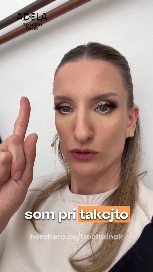 Moderátorka Adela Vinczeová.
